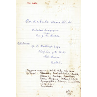 ‘Umdabuko wamaHlubi’ (manuscript). Zulu Tribal History Competition