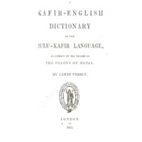 A [K-word]-English Dictionary of the Zulu-[K-word] Language