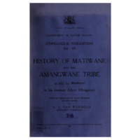 History of Matiwane and the amaNgwane Tribe, as Told by Msebenzi to his Kinsman Albert Hlongwane