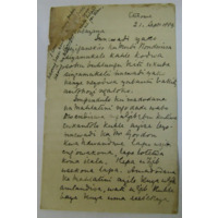 Fuze letter to Harriette Colenso (21 September 1899)