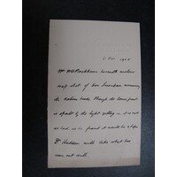 Letter on Von Luschan measuring heads