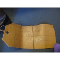 Brown paper label  (view 2)