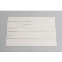 KZNM catalogue card (back view)