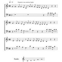 Umququmbelo: dance song [of the Christian Zulus] Three-part singing by four grown-up girls, music notation