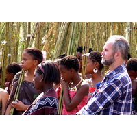 Patrick, photograph with Umhlanga maidens in Mpisi, c.2005