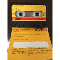 Msebenzi Gama, audio tape cassette and case label (view 1)