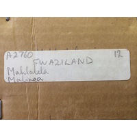 Mahlalela, collection box label