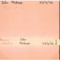 John Mabuza, cover label