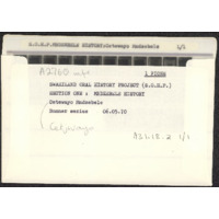 Cetewayo Mndzebele envelope with microfiche