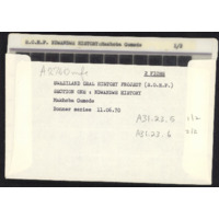 Makhoba Gumede envelope with microfiche