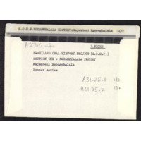 Majembeni/Majibhini Ngcamphalala envelope with microfiche
