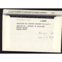 Maboya Fakudze envelope with microfiche