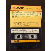 Makhwili Simelane, audio cassette tape and case label (view 1)