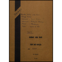 Mafayifa Malinga, notebook 1