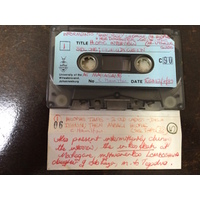 Mbali Hlophe, audio cassette tape and case label
