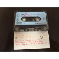 Mbali Hlophe, audio cassette tape and case label