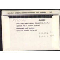 Mfanawami Paul Lushana envelope with microfiche