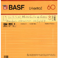 Dr. J.S.M. Matsebula, audio cassette tape case label