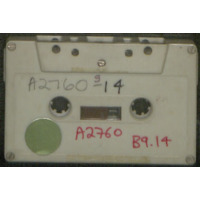 Anonymous, audio cassette tape case label