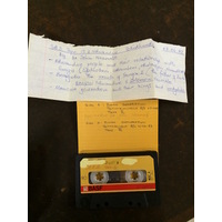 John Nxumalo, audio cassette tape and case label (side A)