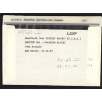 John Nxumalo envelope with microfiche