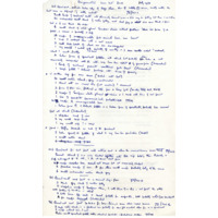 Handwritten Fieldnotes, Winter School July 1978