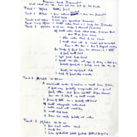 Handwritten Fieldnotes, Winter School June 1978